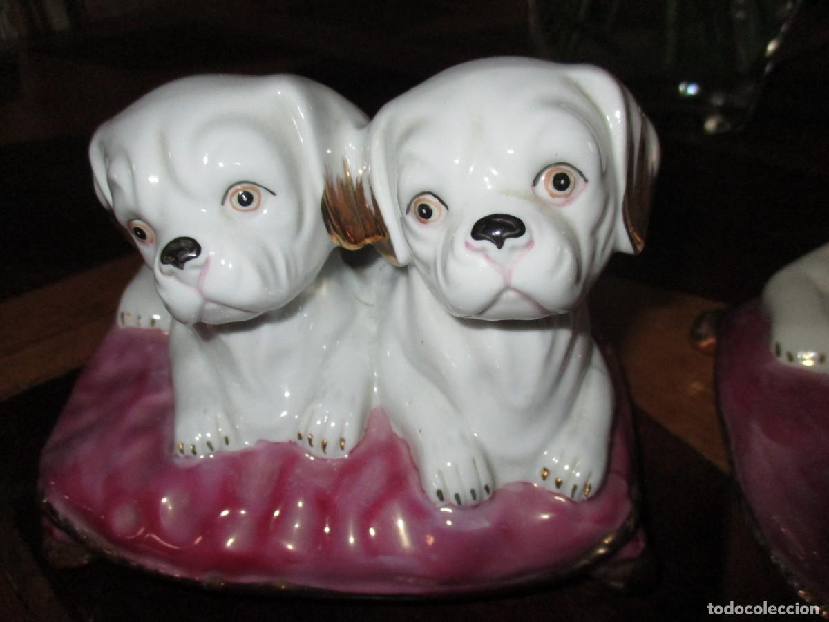 Antig&uuml;edades: gatitos y perritos porcelana - Foto 2
