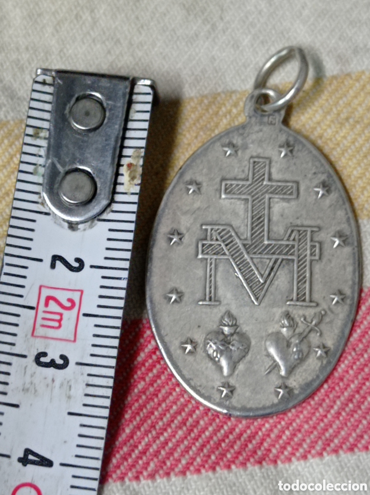 Antig&uuml;edades: Antigua medalla de la Virgen - Foto 2