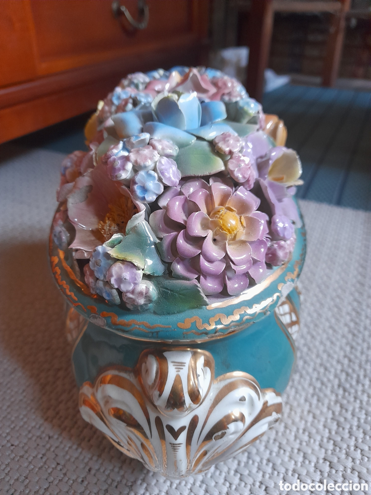 Antig&uuml;edades: Porcelana Campodimonte - Foto 3