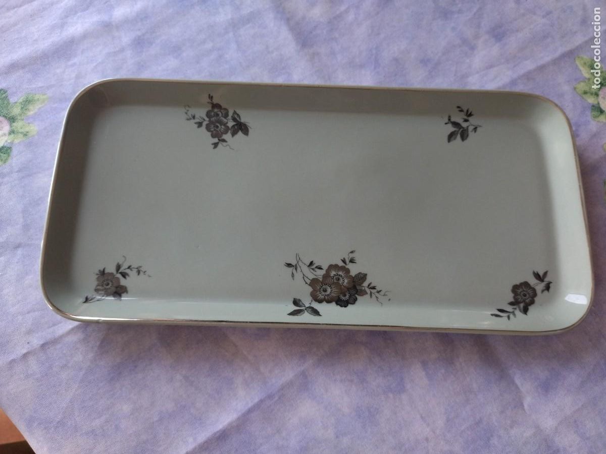 Antig&uuml;edades: Preciosa bandeja rectangular de porcelana langenthal suisse. - Foto 1