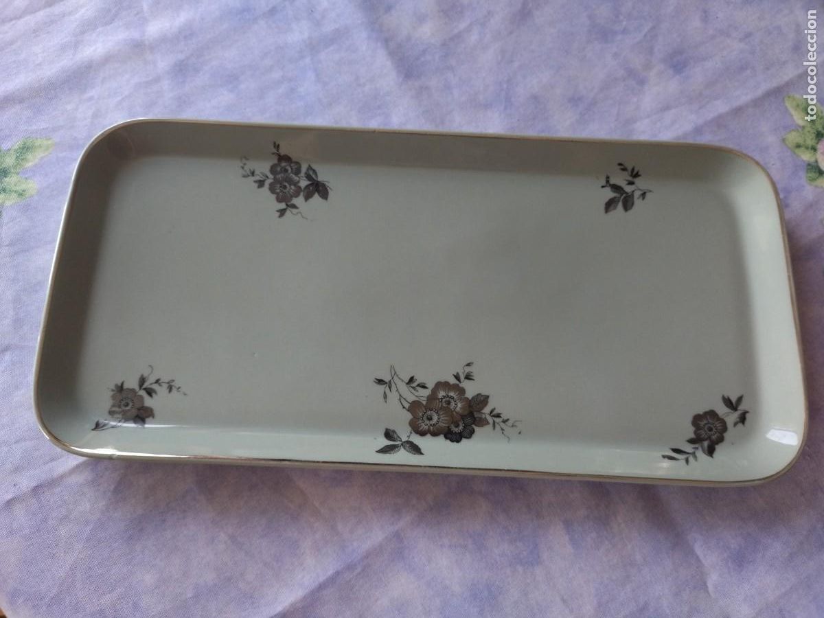 Antig&uuml;edades: Preciosa bandeja rectangular de porcelana langenthal suisse. - Foto 2