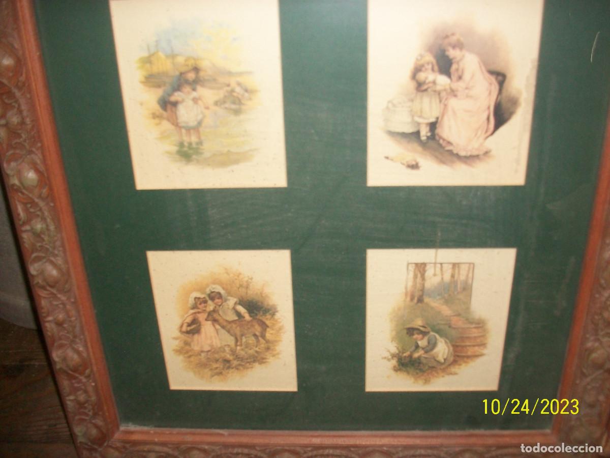 Antig&uuml;edades: PAREJA DE CUADROS ANTIGUOS - Foto 3