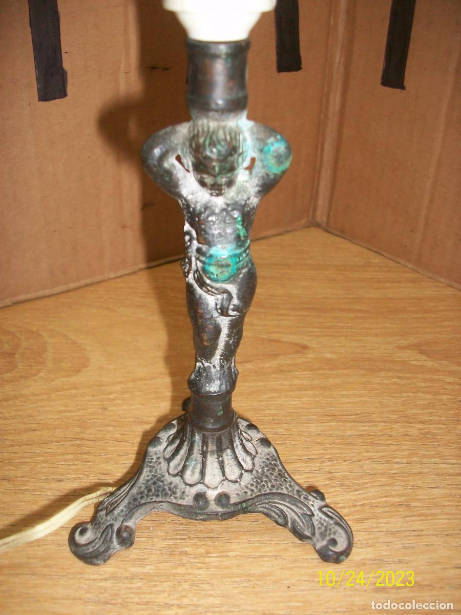 Antig&uuml;edades: ANTIGUA LAMPARA DE BRONCE - Foto 3