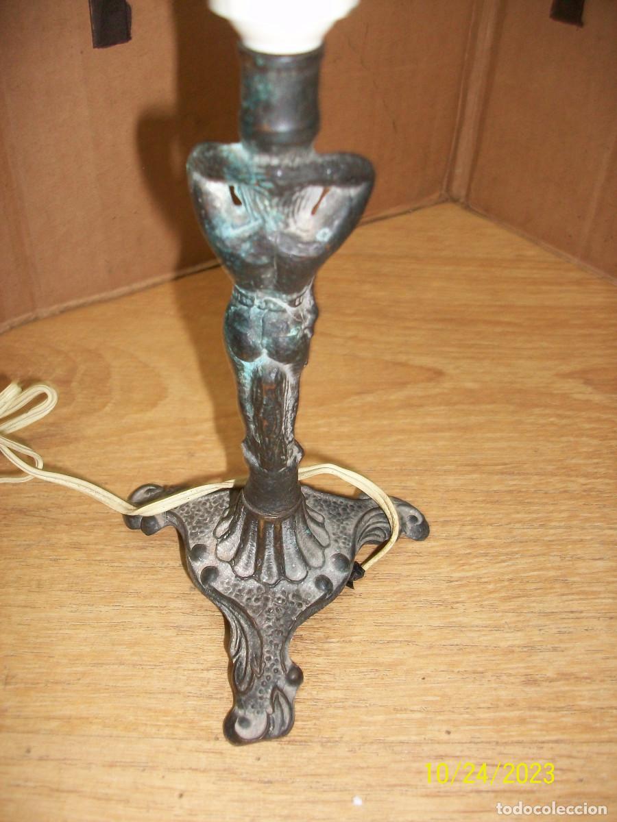 Antig&uuml;edades: ANTIGUA LAMPARA DE BRONCE - Foto 4