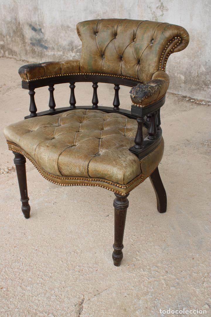 Antig&uuml;edades: silla antigua de escritorio - Foto 2