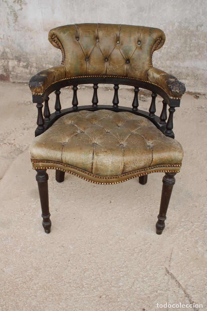 Antig&uuml;edades: silla antigua de escritorio - Foto 3