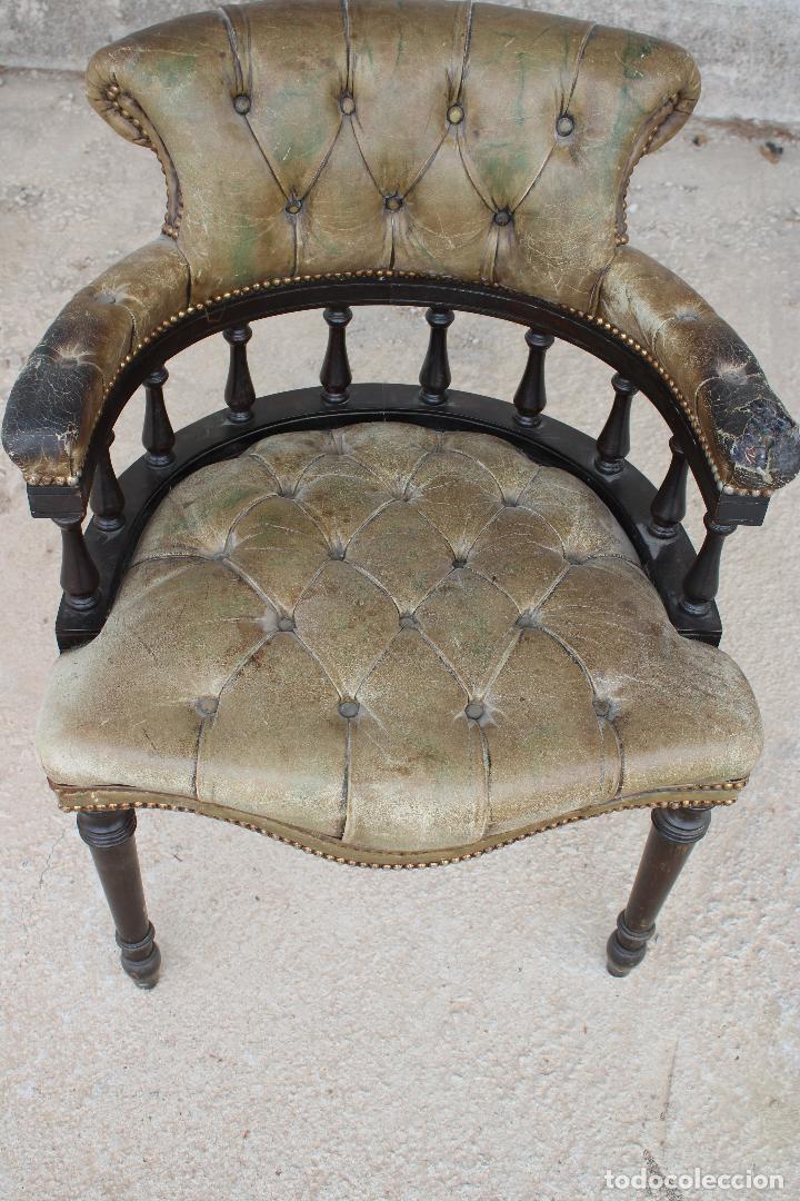 Antig&uuml;edades: silla antigua de escritorio - Foto 7