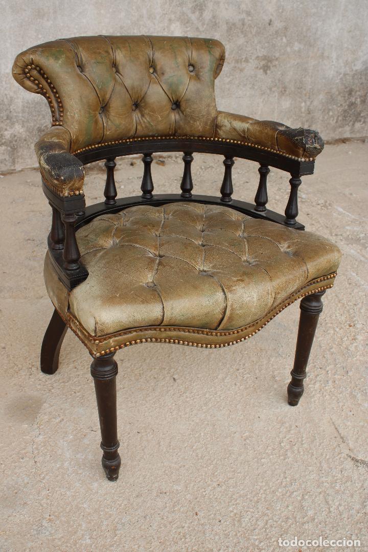Antig&uuml;edades: silla antigua de escritorio - Foto 8