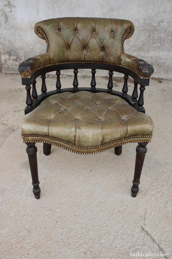 Antig&uuml;edades: silla antigua de escritorio - Foto 1