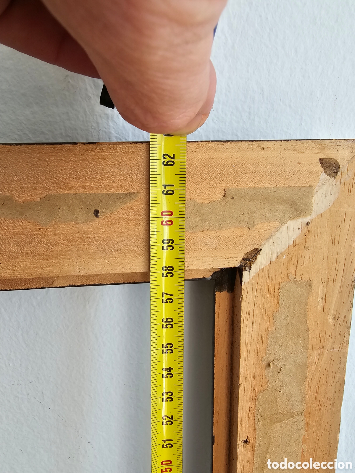 Antig&uuml;edades: Marco para cuadro de madera - Foto 8
