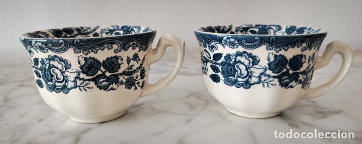 Antig&uuml;edades: LOTE 2 TAZAS LA CARTUJA DE SEVILLA - PICKMAN COLECCION AURORA CEILAN