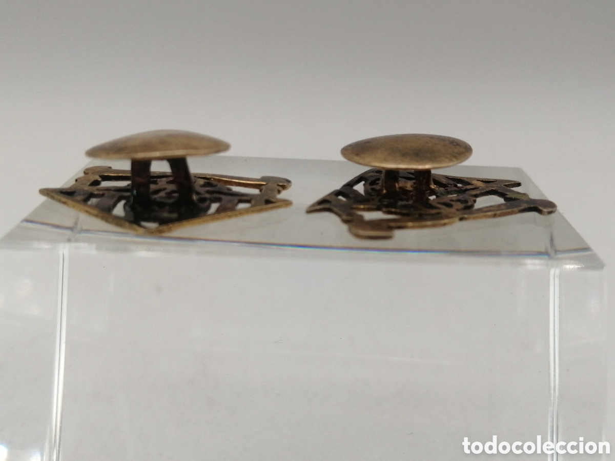 Antig&uuml;edades: Gemelos plata chapada oro - Foto 4