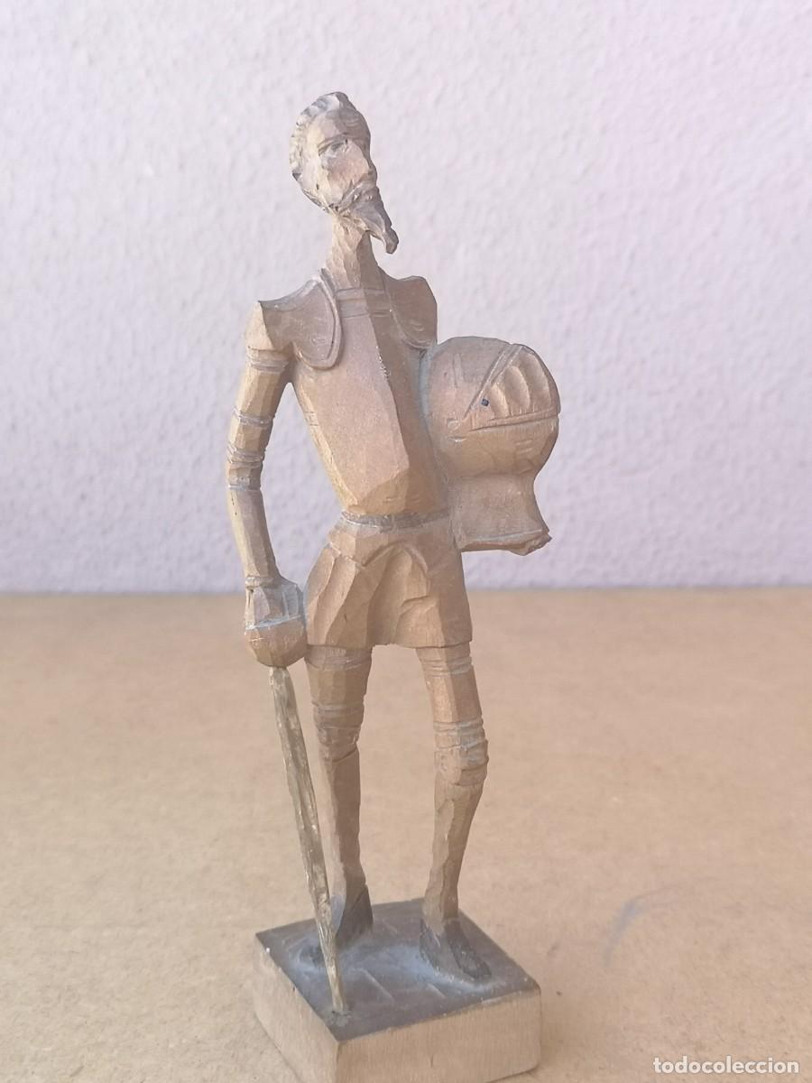Antig&uuml;edades: TALLA DE MADERA QUIJOTE - Foto 1