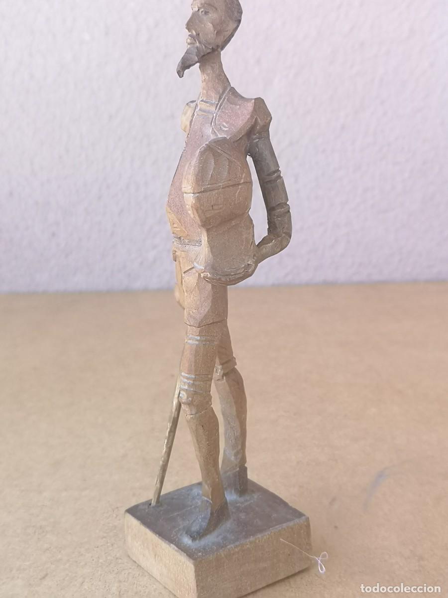 Antig&uuml;edades: TALLA DE MADERA QUIJOTE - Foto 2