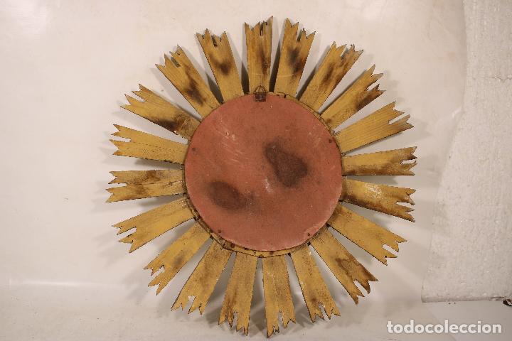 Antig&uuml;edades: espejo sol de madera Design 70,s - Foto 2