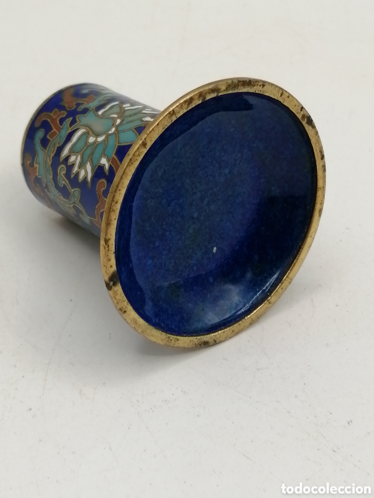 Antig&uuml;edades: Palillero bronce y esmalte cloisonne - Foto 4