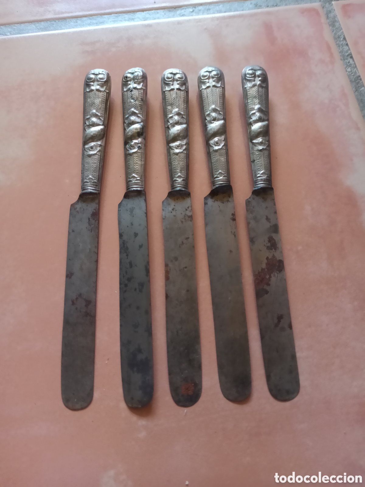 Antig&uuml;edades: Lote de 5 cuchillos antiguos - Foto 2