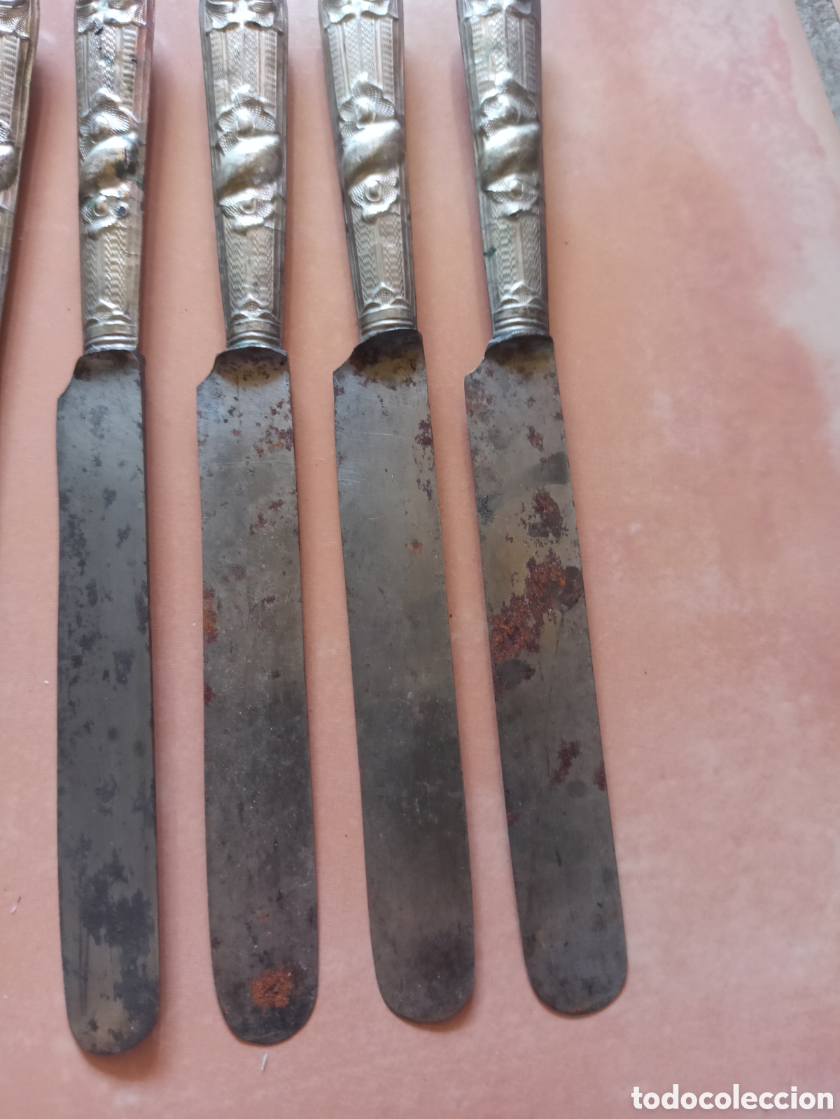 Antig&uuml;edades: Lote de 5 cuchillos antiguos - Foto 1