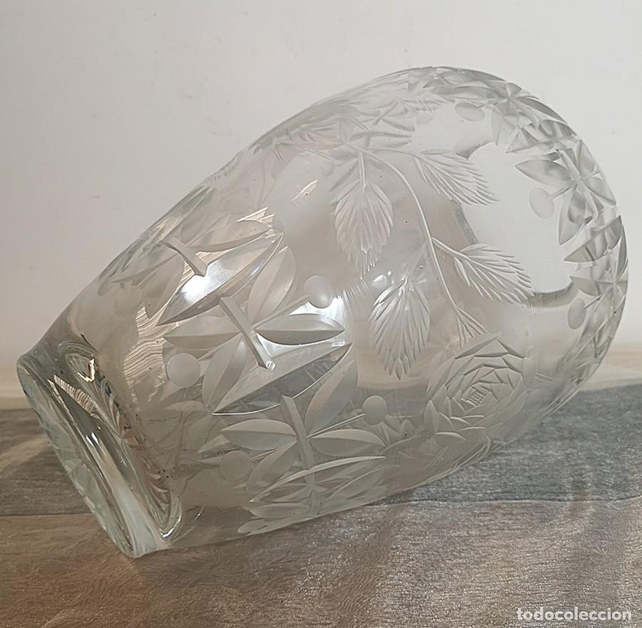 Antig&uuml;edades: Florero Cristal Ovalado - Foto 6