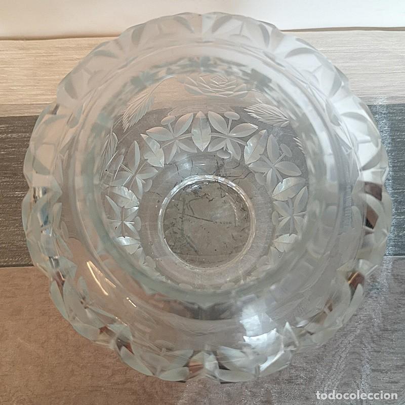 Antig&uuml;edades: Florero Cristal Ovalado - Foto 8