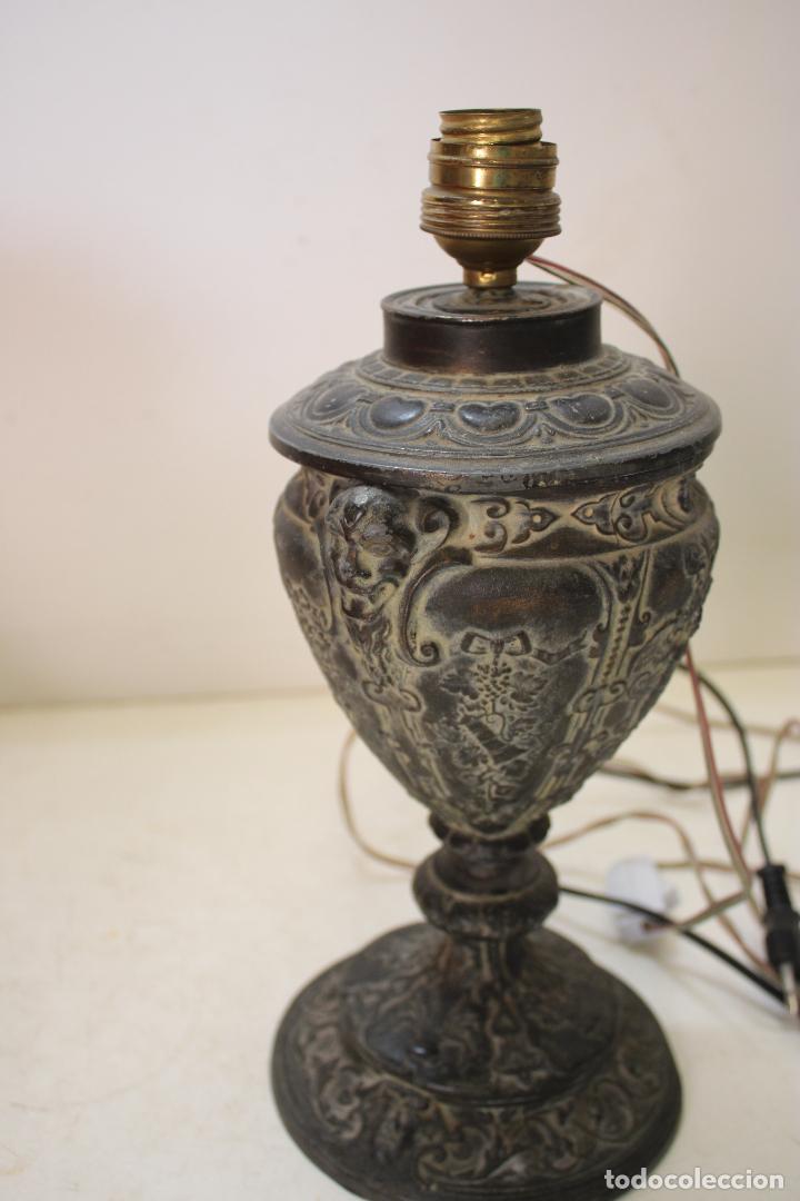 Antig&uuml;edades: antiguo quinqu&eacute; de calamina lampara - Foto 7
