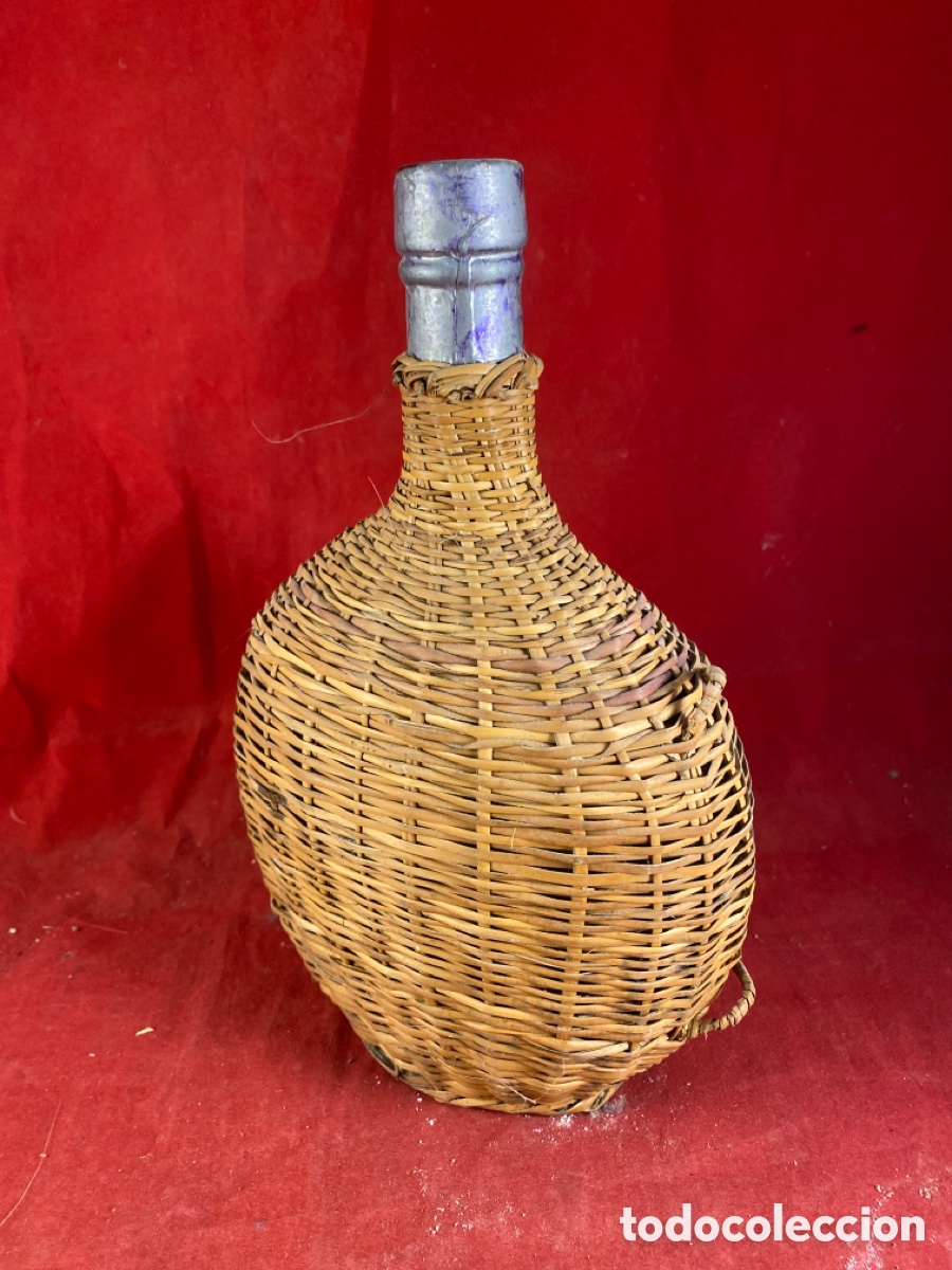 Antig&uuml;edades: Botella Cristal antigua para decoraci&oacute;n