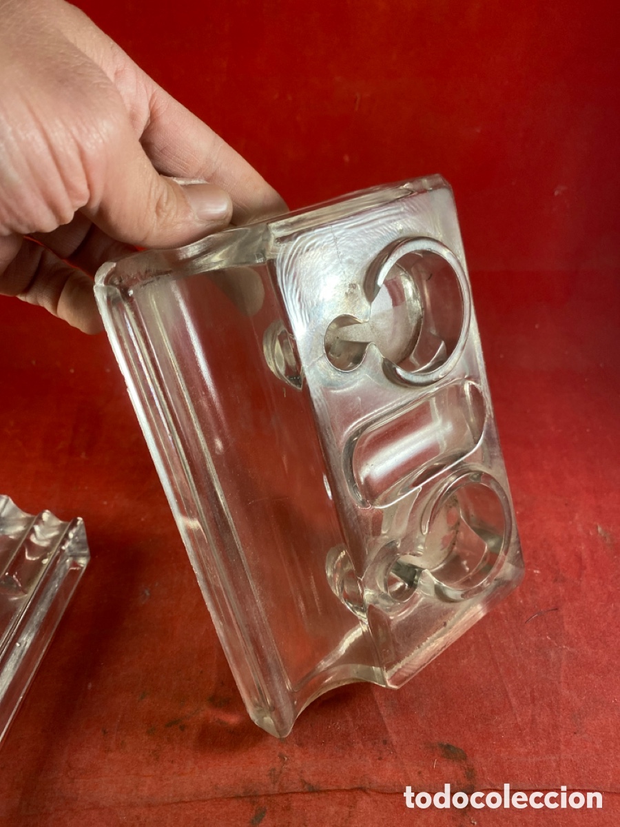 Antig&uuml;edades: TINTEROS ESCRIBAN&Iacute;A DE CRISTAL - Foto 7