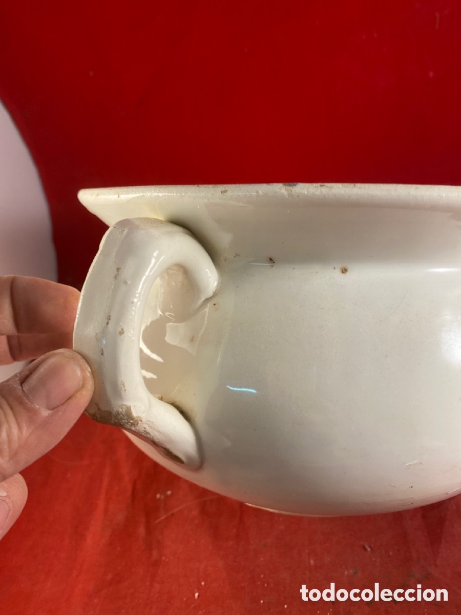 Antig&uuml;edades: ESCUPIDERA DE PORCELANA ESMALTADA - Foto 3