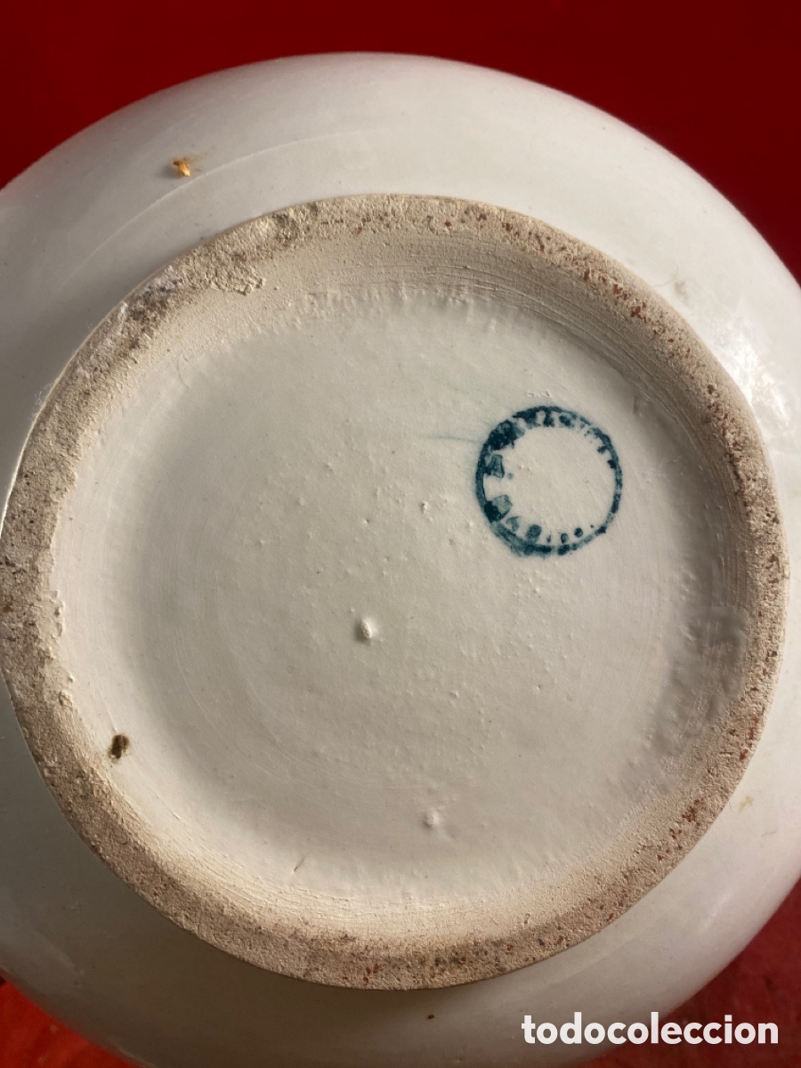 Antig&uuml;edades: ESCUPIDERA DE PORCELANA ESMALTADA - Foto 4