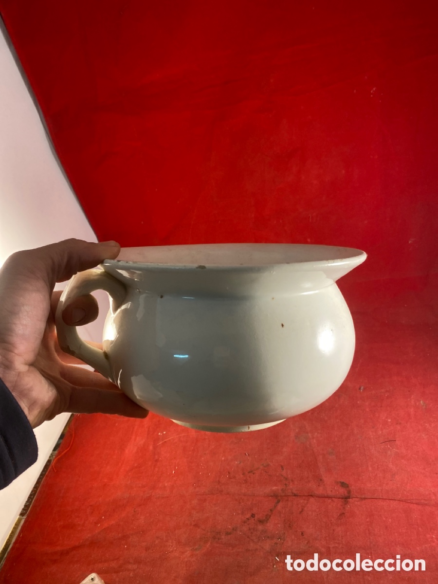 Antig&uuml;edades: ESCUPIDERA DE PORCELANA ESMALTADA - Foto 5