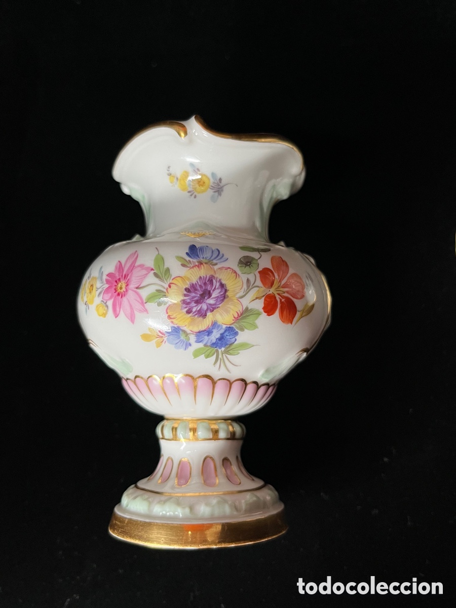 Antig&uuml;edades: Pareja de jarrones de Meissen - Foto 9