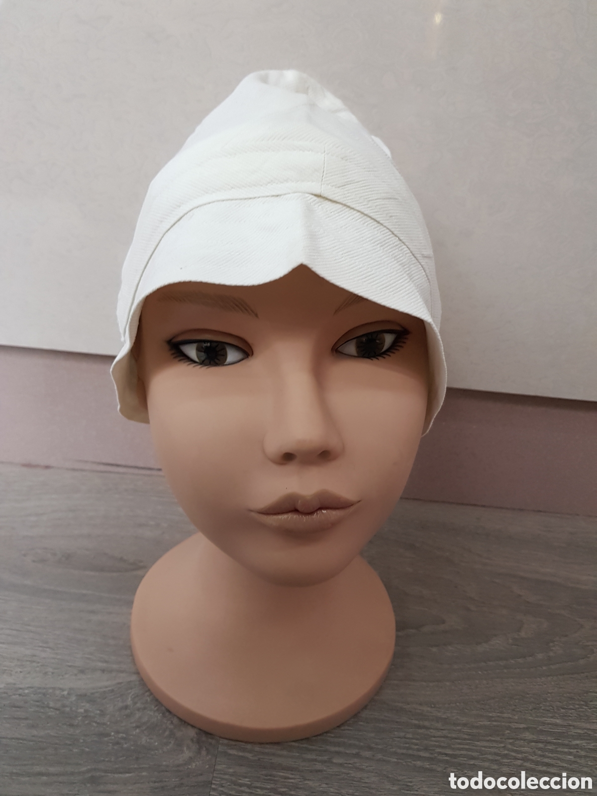 Antig&uuml;edades: Gorro Criada , faena ,pique de algod&oacute;n - Foto 4