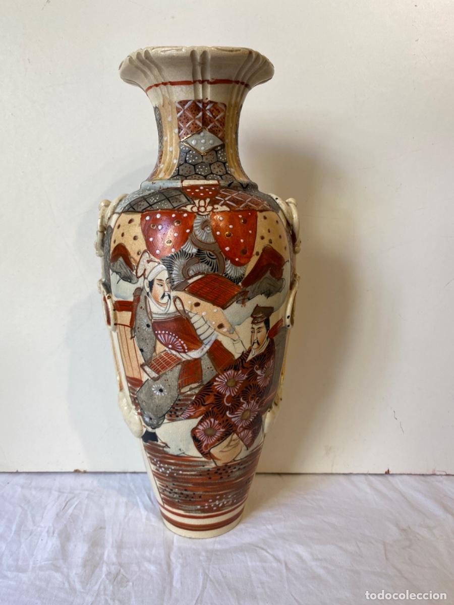Antig&uuml;edades: JARRON JAPON&Eacute;S ANTIGUO. MARCADO. - Foto 1