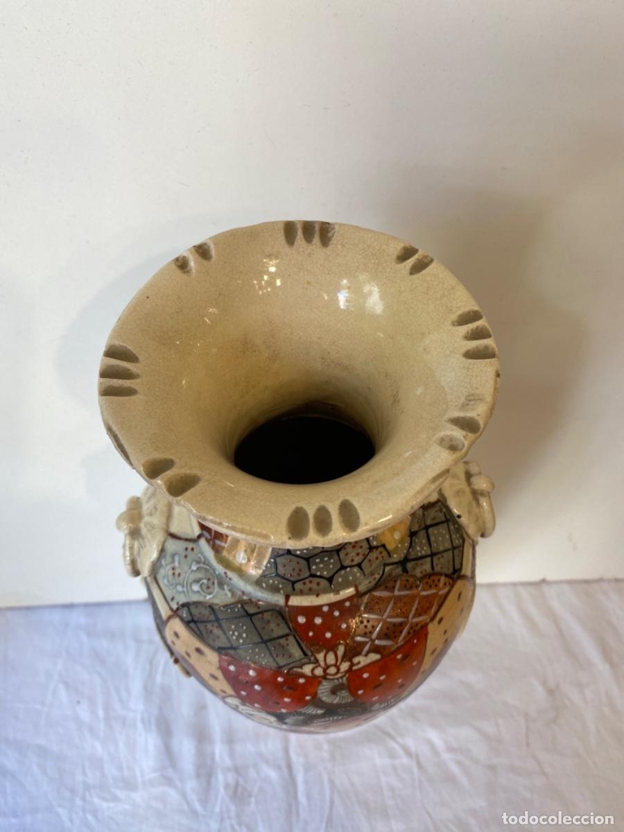 Antig&uuml;edades: JARRON JAPON&Eacute;S ANTIGUO. MARCADO. - Foto 3