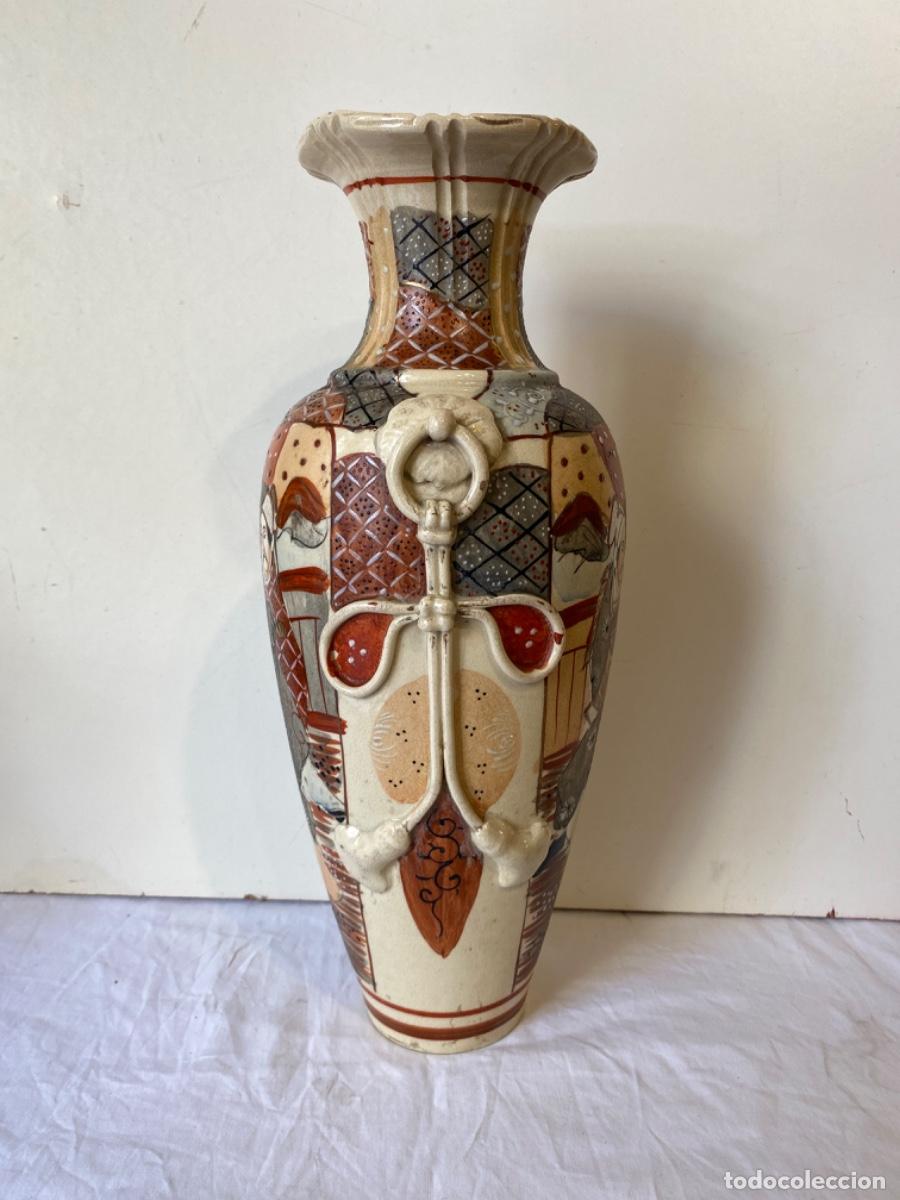 Antig&uuml;edades: JARRON JAPON&Eacute;S ANTIGUO. MARCADO. - Foto 4