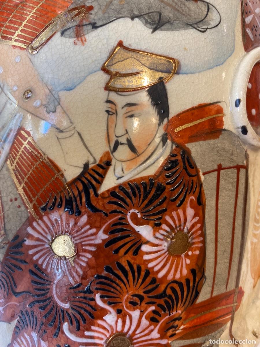 Antig&uuml;edades: JARRON JAPON&Eacute;S ANTIGUO. MARCADO. - Foto 7