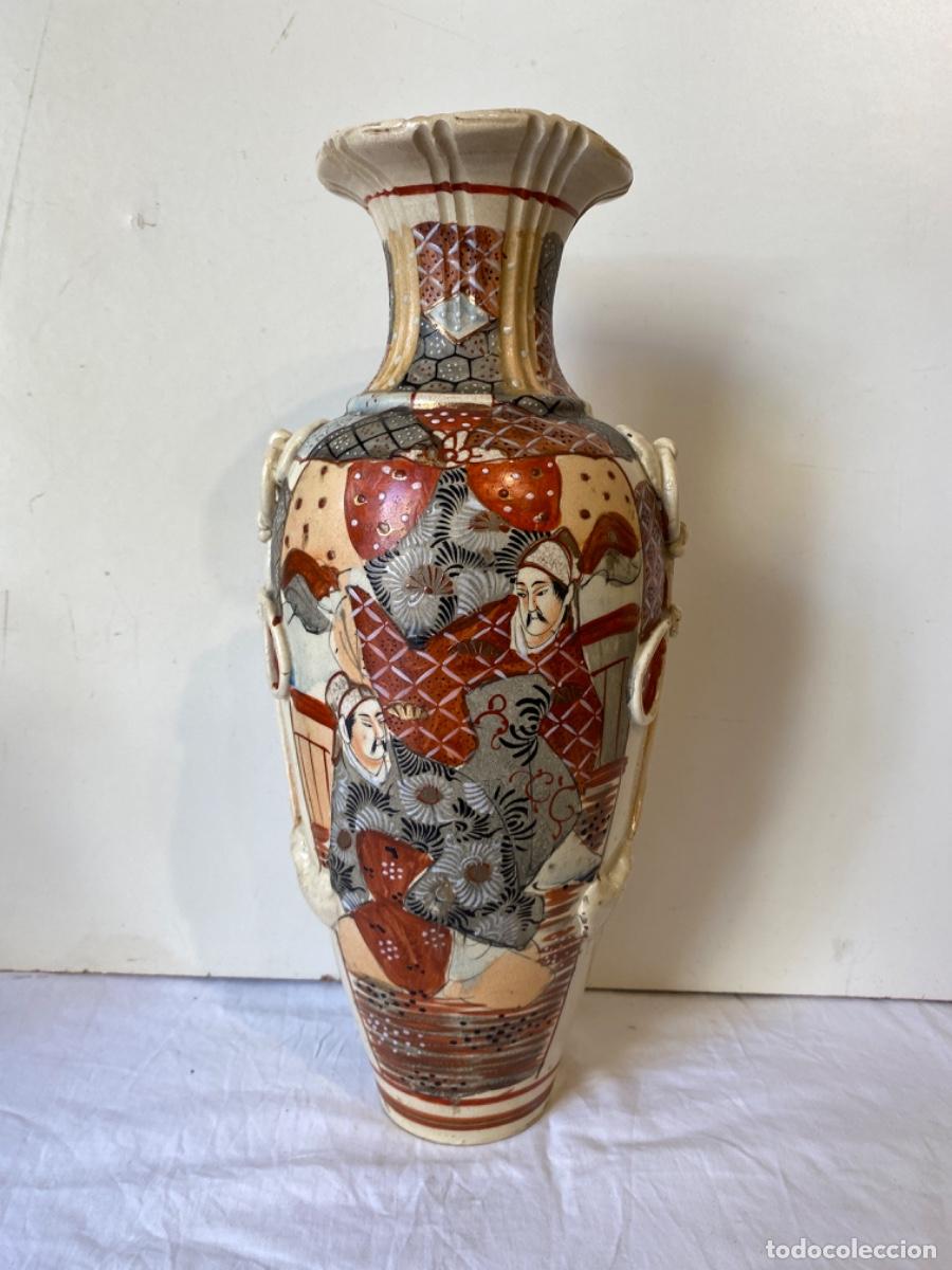 Antig&uuml;edades: JARRON JAPON&Eacute;S ANTIGUO. MARCADO. - Foto 8