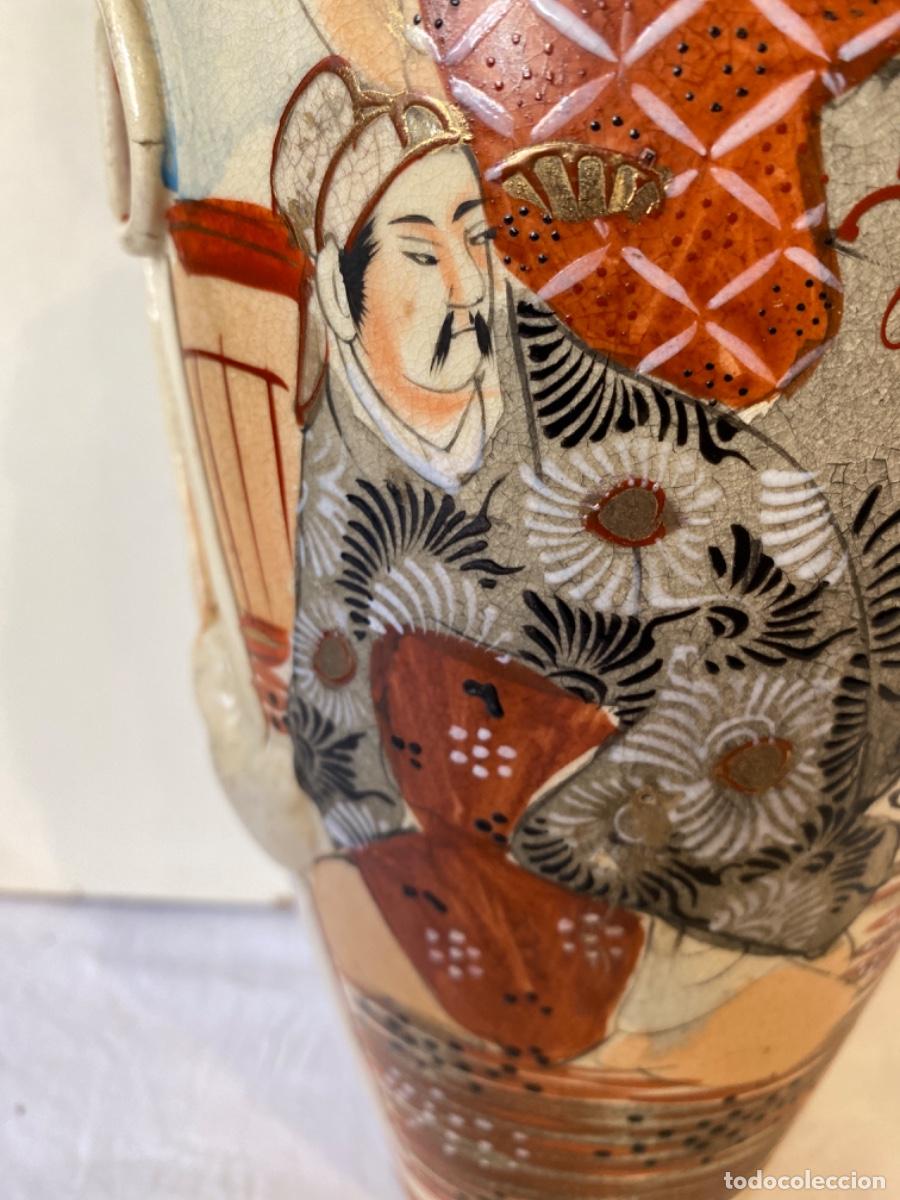 Antig&uuml;edades: JARRON JAPON&Eacute;S ANTIGUO. MARCADO. - Foto 9