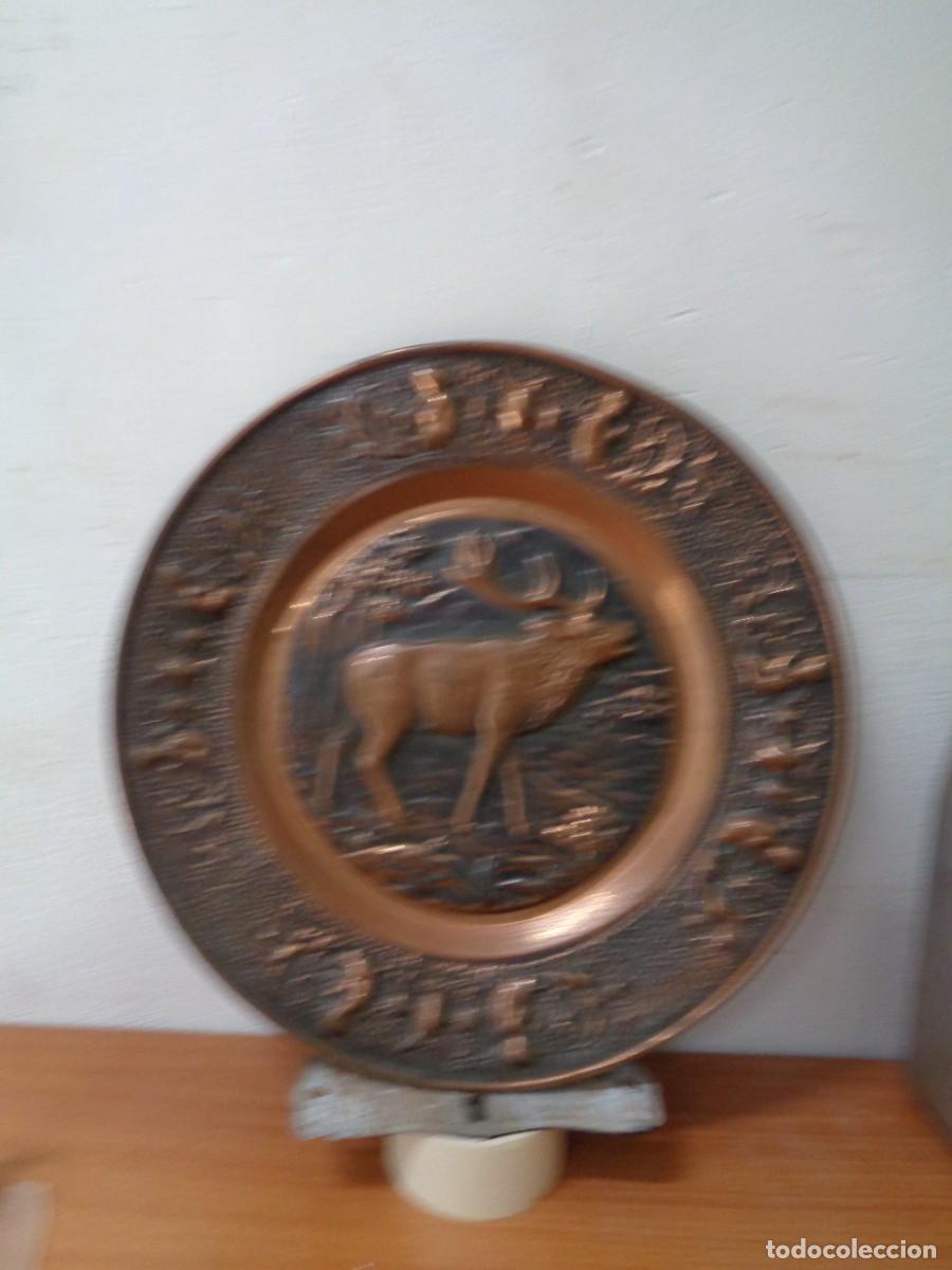 Antig&uuml;edades: &iexcl;&iexcl; ALCE con QUERUBINES. COBRE. 44cm. TROQUELADO. !! C-9.PB. - Foto 7