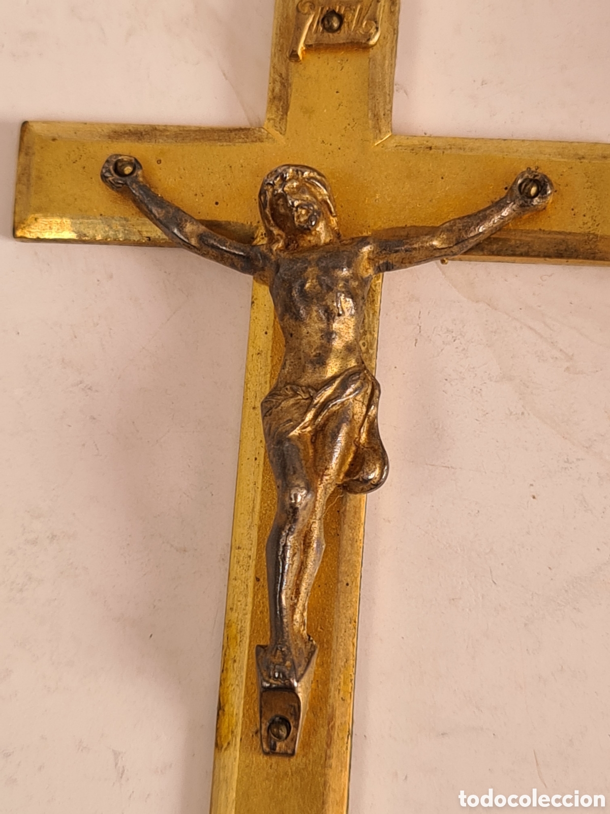 Antig&uuml;edades: Crucifijo y Cord&oacute;n Dorado de Primera Comuni&oacute;n - Foto 14