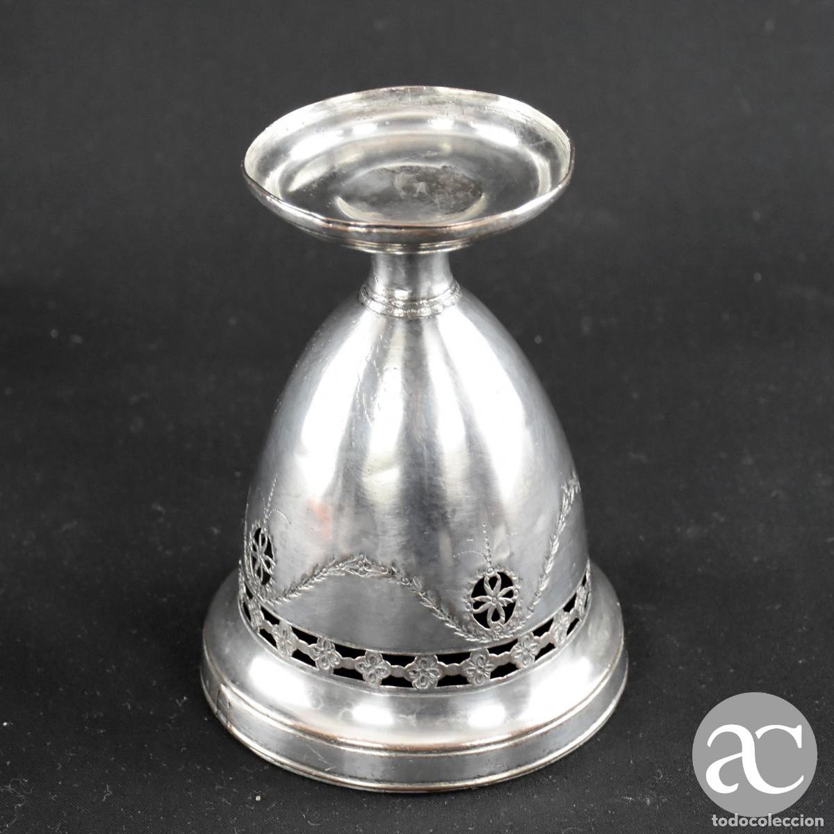 Antig&uuml;edades: Ta&ccedil;a em Casquinha vazado com grinaldas - Foto 5