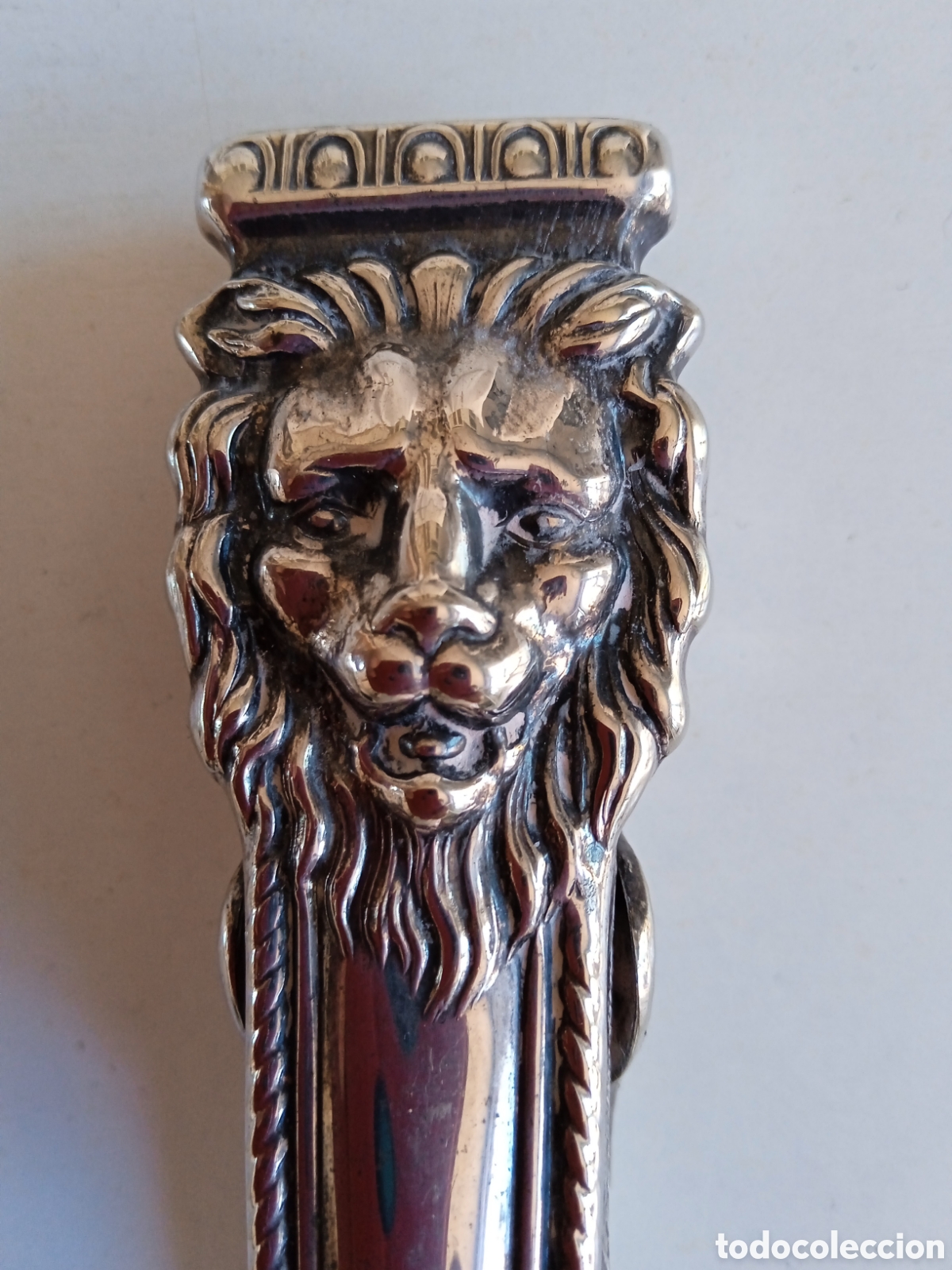 Antiguidades: Antiguas pinzas italianas metal plateado, a&ntilde;os 1950.