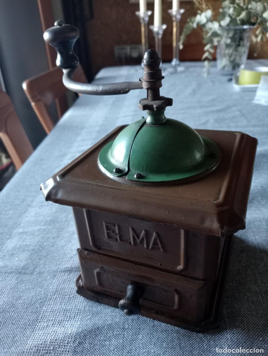 Oggetti Antichi: Antiguo Molinillo de caf&eacute; . Met&aacute;lico.