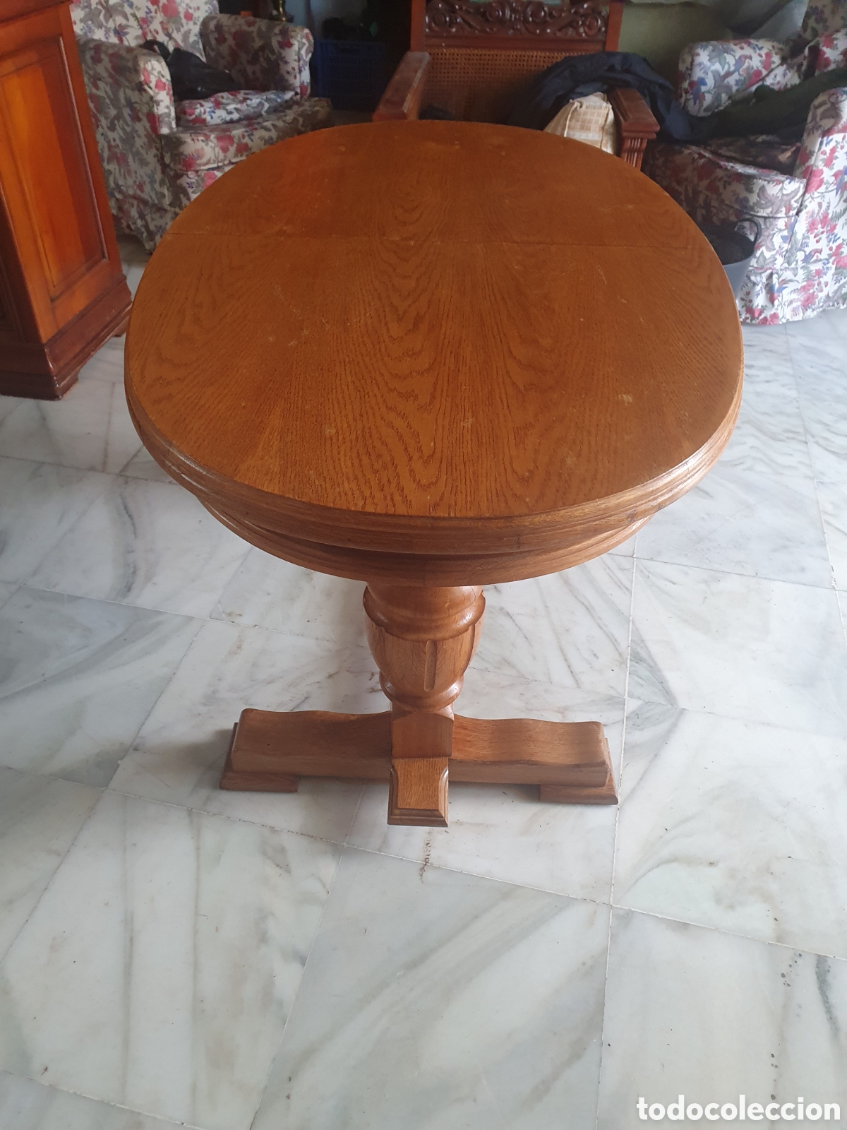 Antig&uuml;edades: Mesa roble. - Foto 2