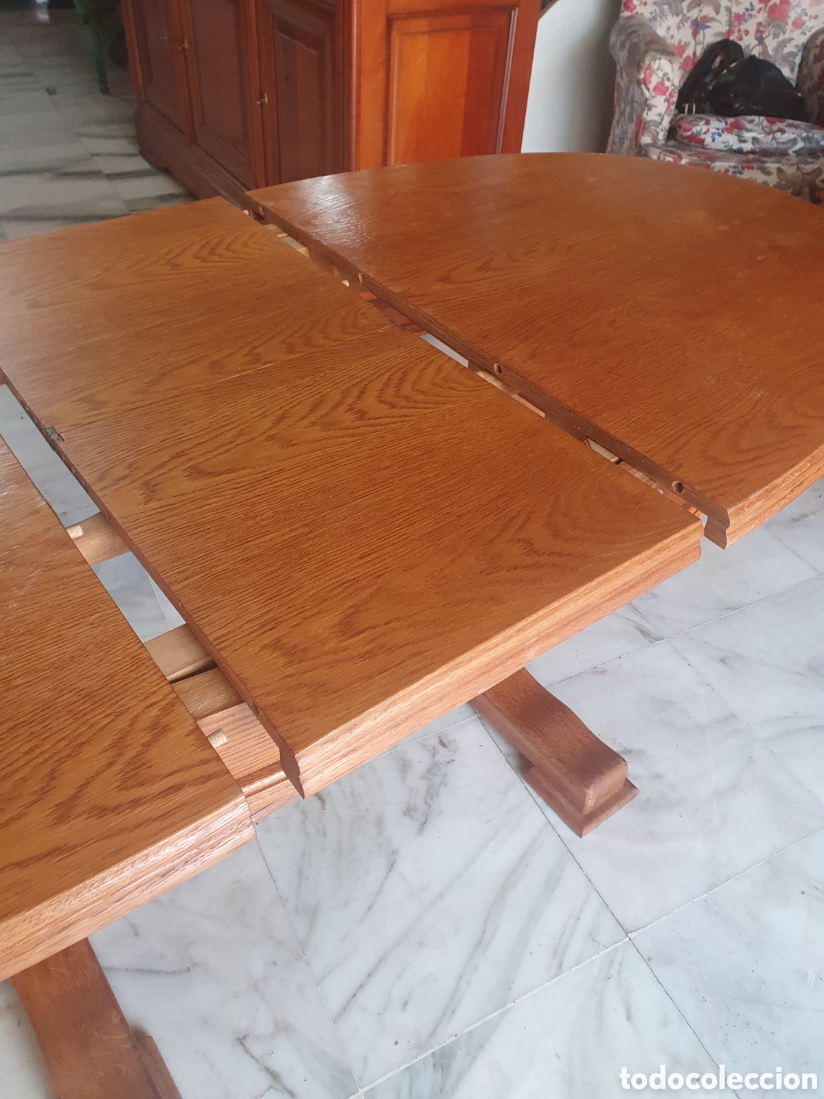 Antig&uuml;edades: Mesa roble. - Foto 5
