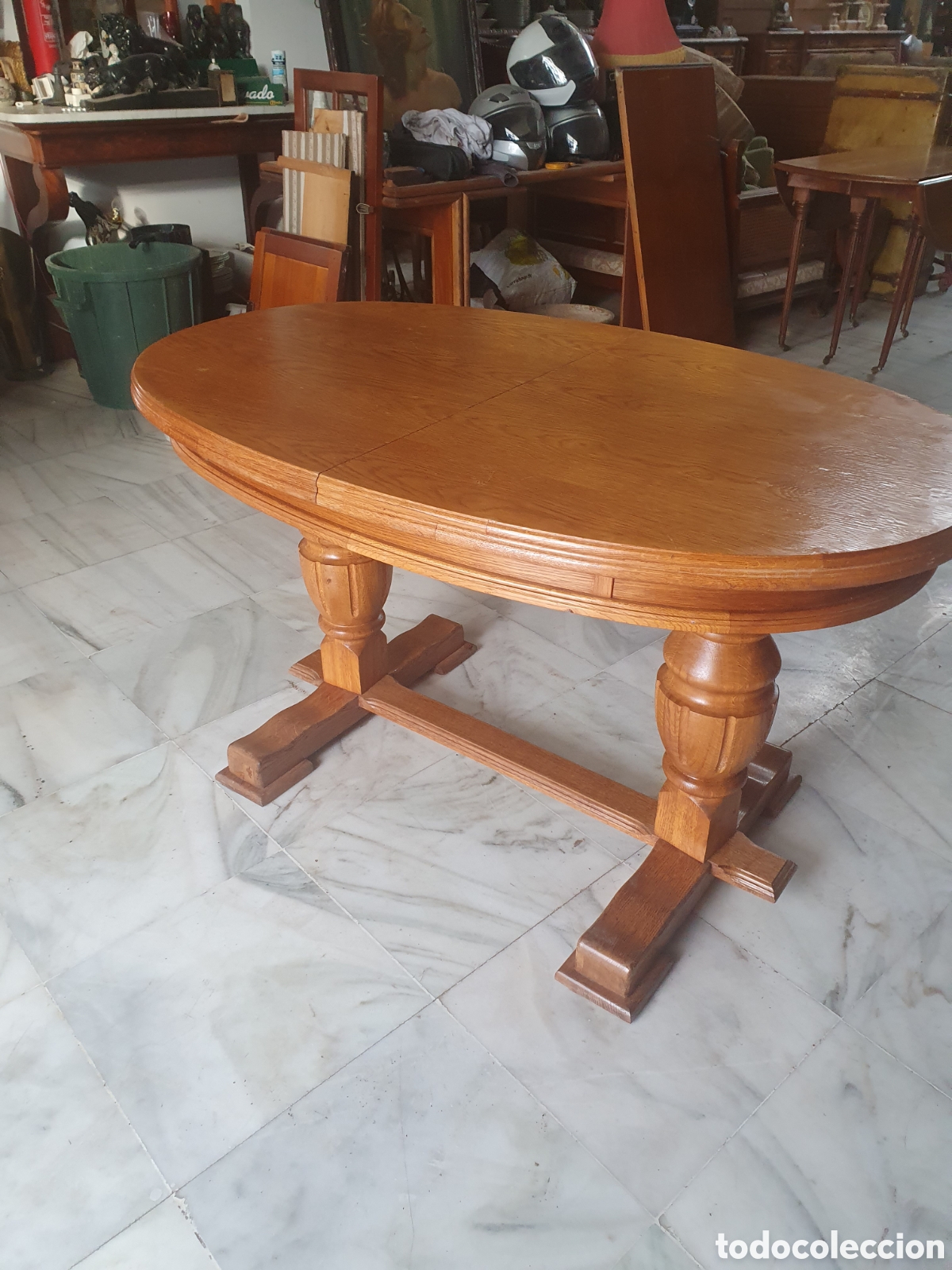 Antig&uuml;edades: Mesa roble. - Foto 7