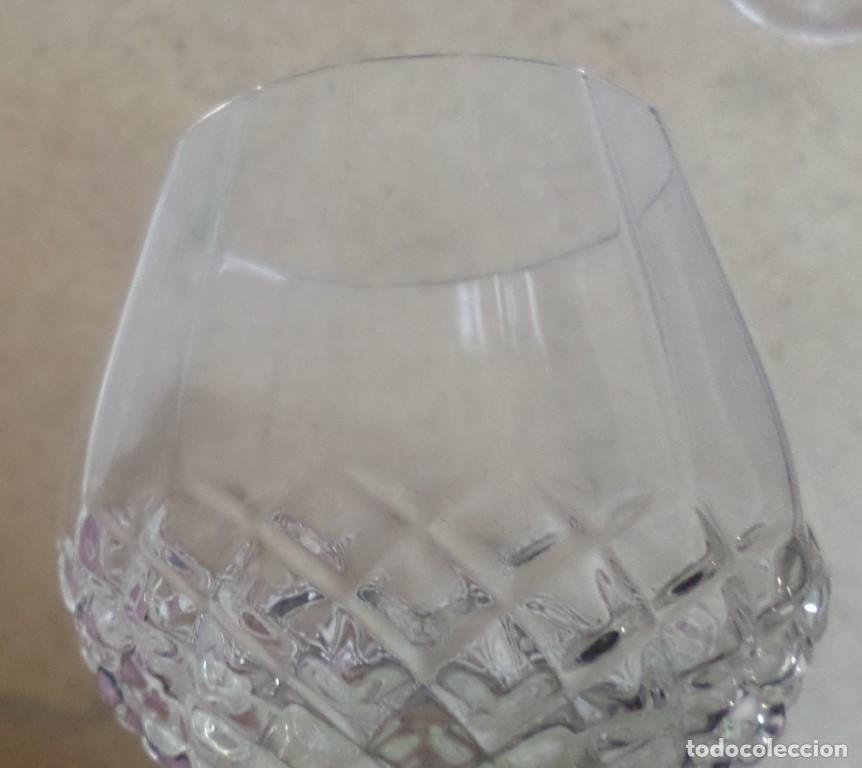Antig&uuml;edades: 6 COPAS DE CRISTAL LABRADAS - Foto 5