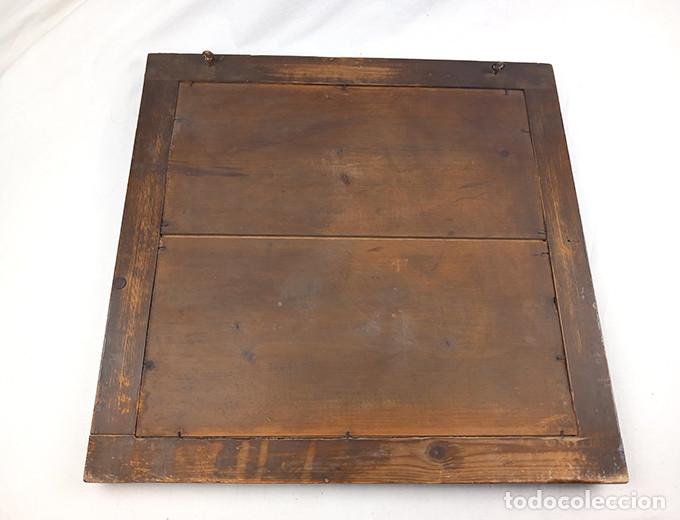 Antig&uuml;edades: Espejo antiguo, marco de madera - Foto 3