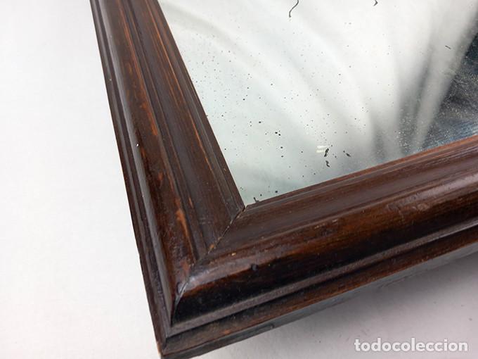 Antig&uuml;edades: Espejo antiguo, marco de madera - Foto 5