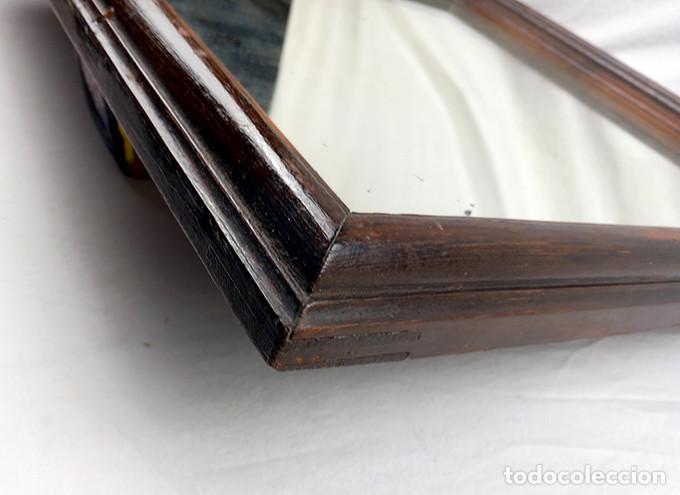 Antig&uuml;edades: Espejo antiguo, marco de madera - Foto 6